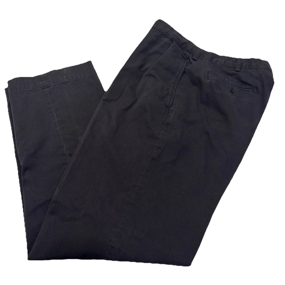 Vintage Polo Ralph Lauren Cotton Andrew Pant Navy Blue Pleated Men's 38x31 Y2K